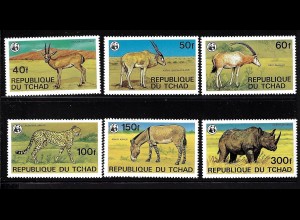 Tschad: 1979, Bedrohte Tiere (frühe WWF-Ausgabe)