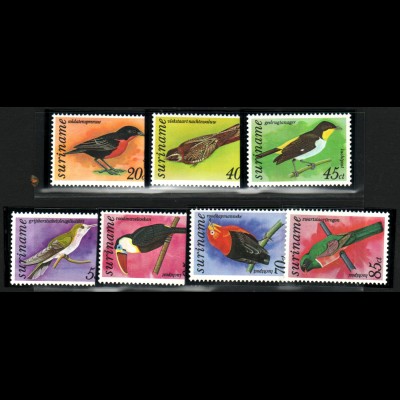 Surinam: 1977, Freimarken Vögel
