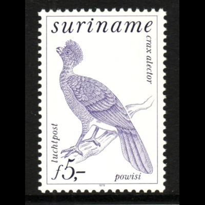 Surinam: 1979, Freimarkenergänzungswert Vögel 5 G.