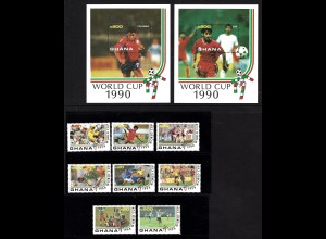Ghana: 1990, Fußball-WM Italien (Nationalspieler, Satz und Blockpaar)