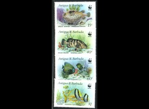 Antigua und Barbuda: 1987, Fische (WWF-Ausgabe)
