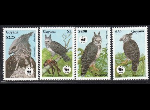 Guyana: 1990, Harpyie, WWF-Ausgabe (Motiv Vögel)