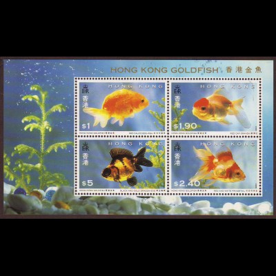Hongkong: 1993, Blockausgabe Goldfische