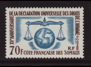 Dschibuti ( Französisch Somaliaküste): 1963, Erklärung der Menschenrechte