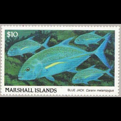 Marshall-Inseln: 1989, Freimarke Fische 10 $