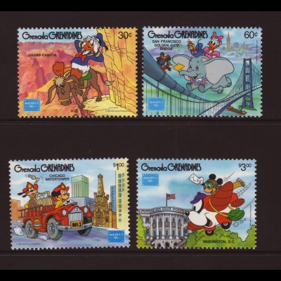 Grenada / Grenadinen: 1986, Walt-Disney-Figuren in Amerika