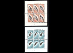 Neuseeland: 1960, Kleinbogenpaar Vögel