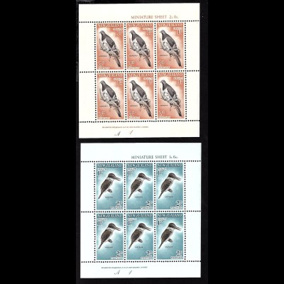 Neuseeland: 1960, Kleinbogenpaar Vögel