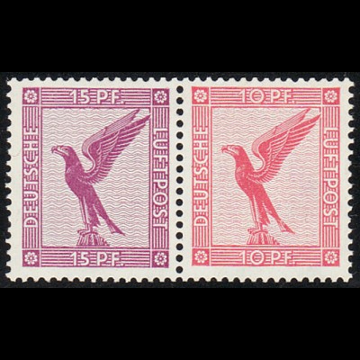 1931, Flugpost: 15 + 10 (postfrisch, M€ 200,-)