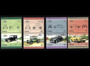 Tuvalu: 1985, Zusammendruckpaare Automobile