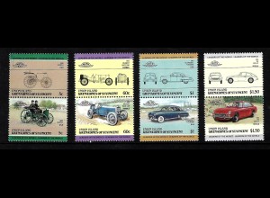 St. Vincent / Grenadinen (Union Island): 1985, Zusammendruckpaare Automobile
