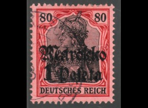 Deutsche Post in Marokko: 1911/19, Germania 1 Pes. (gepr. BPP)