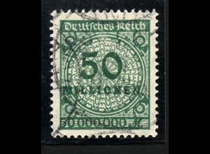 1923, Korbdeckel 50 Mio. Mk. in der besseren Farbe blaugrün