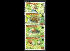 Tonga - Niuafo'ou-Inseln: 1992, Pritchard-Dschungelhuhn (WWF-Ausgabe)