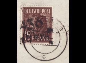 1948, Bezirk 36, 15 Pfg. "Potsdam 4" (zentr. gest. Briefstück, gepr. BPP)