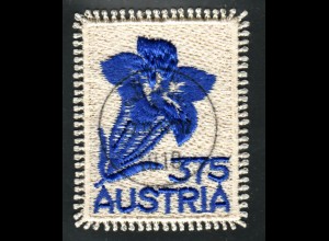Österreich: 2008, Stickereimarke Enzian