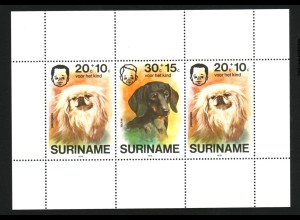 Surinam: 1976, Blockausgabe Hunde