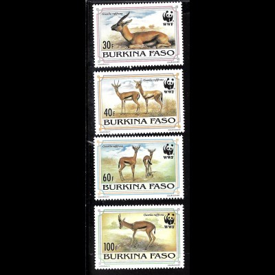 Burkina Faso: 1993, Rotstirn-Gazelle (WWF-Ausgabe)