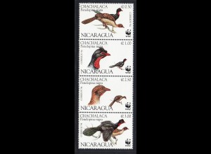 Nicaragua: 1994, Mohrenguan (Vögel, WWF-Ausgabe)