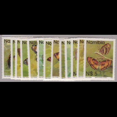 Namibia: 1993, Freimarken Schmetterlinge