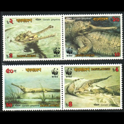 Bangladesch: 1990, Gangesgavial (Krokodil, WWF-Ausgabe)