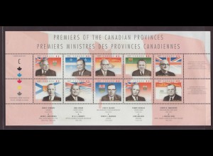 Kanada: 1998, Kleinbogen Premierminister