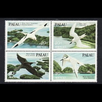 Palau-Inseln: 1984, Viererblock Vögel