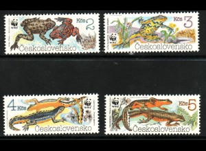 Tschechoslowakei: 1989, Amphibien (WWF-Ausgabe)