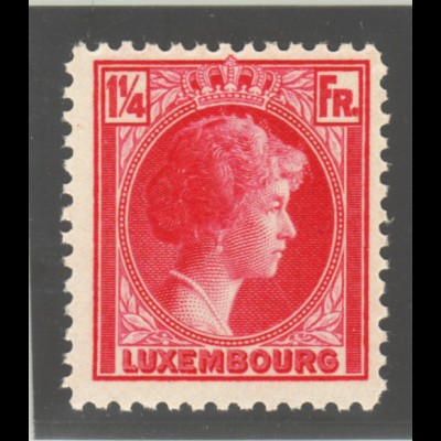 Luxemburg: Luxemburg: 1934, Freimarkenergänzung Großherzogin Charlotte 1¼ Fr.