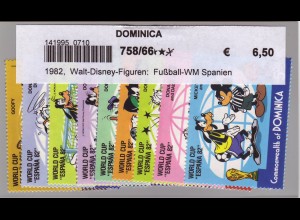 Dominica: 1982, Walt-Disney-Figuren: Fußball-WM Spanien