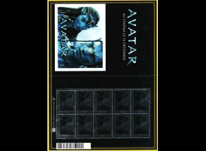 Frankreich: 2009, Personalisierter Bogen "Avatar" (Bogen mit 10 Marken)
