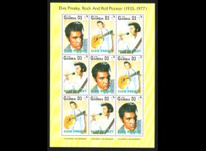 Gambia: 1993, Kleinbogen 15. Todestag von Elvis Presley