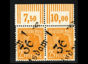 1948, Bezirk 36, 25 Pfg. "Potsdam 1" (waager. Oberrandpaar, gepr. BPP)