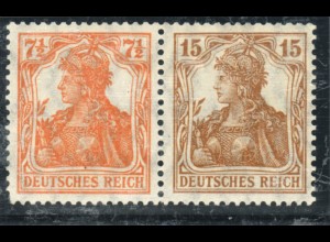 1916, Germania: 7½ + 15 (Zahnverkürzung, M€ 300,-)