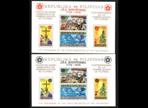 Philippinen: 1977, Blockpaar 200 Jahre USA