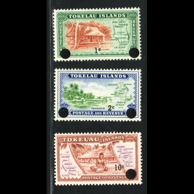 Tokelau-Inseln: 1967, Freimarken-Überdruckausgabe