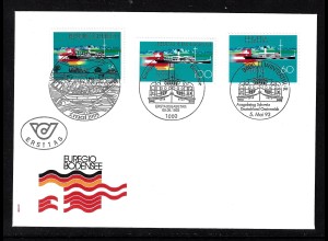 Schweiz: 1993, Euregio Bodensee (Schmuckersttagsbrief zusätzlich mit Deutschland und Österreich)