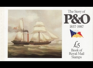 Grossbritannien: 1987, Markenheftchen "The Story of P & O"