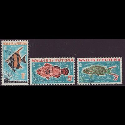 Wallis- und Futuna-Inseln: 1963, Portomarken Fische