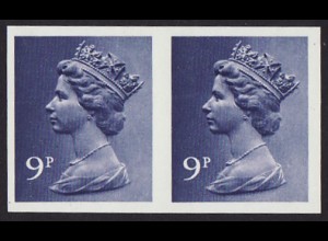 Grossbritannien: 1976, Freimarken Königin Elisabeth 9 P. ungezähnt