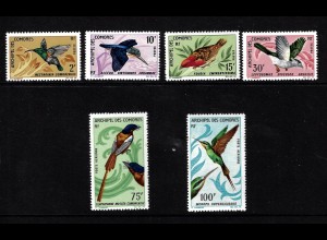 Komoren: 1967, Vögel (teilweise fleckig, M€ 45,-)