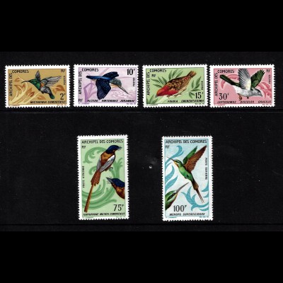 Komoren: 1967, Vögel (teilweise fleckig, M€ 45,-)