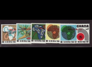 Ghana: 1972, Überdruckausgabe Briefmarkenausstellung "BELGICA"