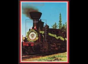Paraguay: 1985, Blockausgabe 150 Jahre österreichische Eisenbahnen