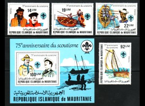 Mauretanien: 1982, Pfadfinder (Satz und Blockausgabe)