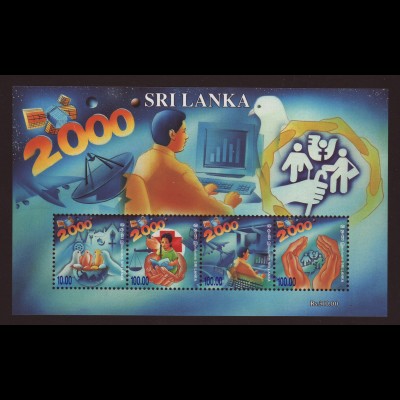 Sri Lanka: 2000, Blockausgabe Jahrtausendwende
