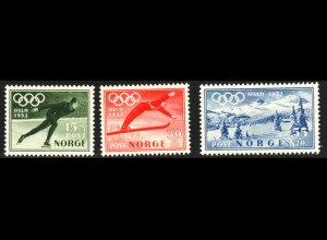 Norwegen: 1951, Winterolympiade Oslo (Falz)