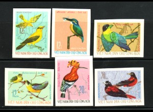 Vietnam: 1966, Einheimische Vögel (ungezähnt, ohne Gummi verausgabt)