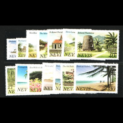 Nevis: 1981, Freimarken Landschaften (ohne Jahreszahl)