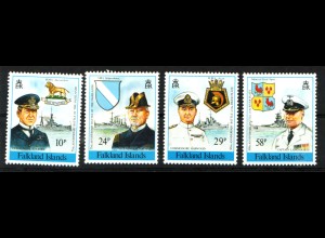 Falklandinseln: 1989, Seeschlachten (Kapitäne und ihre Schiffe)